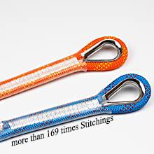 पॉलिएस्टर माउंटेन क्लाइंबिंग रस्सी 32 फीट मौसम प्रतिरोधी रस्सी 1