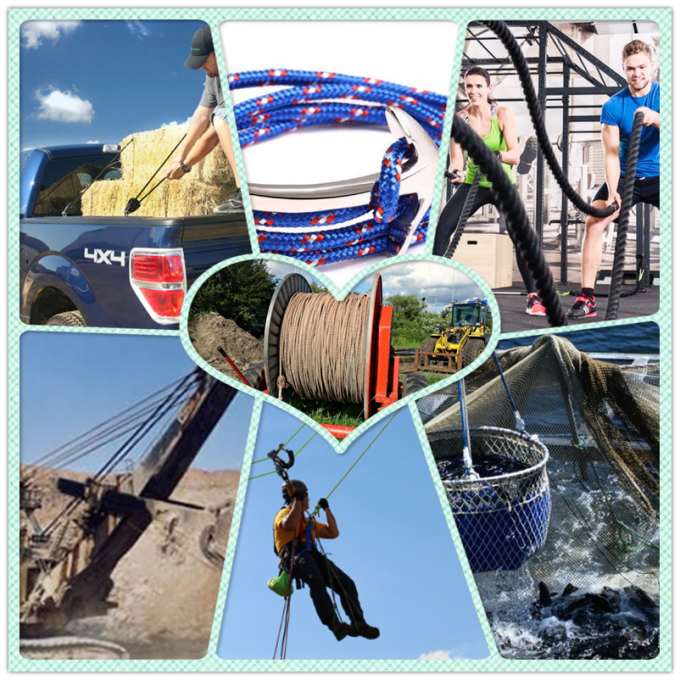 तम्बू के लिए 2 ~ 20 मिमी नायलॉन कैम्पिंग गाय रस्सियों यूवी प्रतिरोधी 573 एलबीएस 0