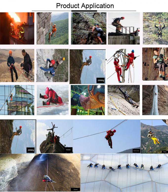 नायलॉन रॉक क्लाइंबिंग रैपलिंग रस्सी 12 मिमी स्टेटिक रस्सी आउटडोर उपयोग: 0